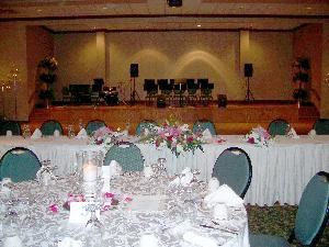 Cardinal Room, Park Inn Gateway Conference Center, Hickory — Built in stage and dance floor in this ballroom section