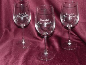 Creative Engravings, Jacksonville — Engraved Glassware Provider for the Riverside Wine Festival 2008.