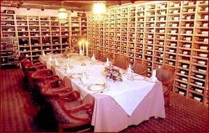 The Wine Cellar, The Broker Restaurant, Denver — The Wine Cellar is located underneath the subvault, 35 feet below ground. Originally the cash vault for the Denver National Bank,it will hold up to 24 guests on one custom built table, set at tasting level. It is simply the most popular entertaining room we have.