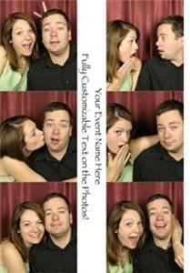 Snap Happy Photo Booths, Murfreesboro — This is our photo layout for our popular guest book option! The photo is cut down the middle, and half goes with the guest, while the other half is glued in the guest book next to the guests well wishes!
