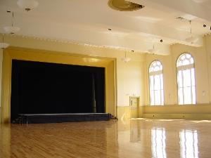 Ballroom/Performance Space, Hibernian Hall, Boston — Hibernian Hall's ballroom/performance space can accomodate a wide variety of events:  theatrical/dance performance, concert, film screening, wedding reception, tradeshow, fashion show, corporate meeting, fundraiser, and more...