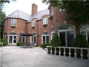 Sunshine Hill Farm, Sunshine Hill Farm, Belmar — Travertine Patio above pool