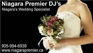 Niagara Premier DJ's, St Catharines — Niagara Premier DJ's is Niagara's Wedding Specialists. Let us set your dreams to music. Call for personalized consultation. Dean 905-994-6939