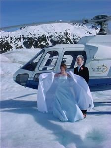 Mendenhall Glacier Top Wedding package, Juneau — A unique wedding venue, as seen in National Geographic, etc. Call 907-789-3772 for full details.