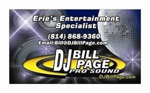 Erie DJ Bill Page Wedding DJ in Erie, PA, Erie, Pennsylvania, (PA), Erie
