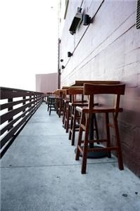 Outdoor Patio, Butterfly Restaurant, San Francisco — Outdoor patio can hold up to 40 people for a social reception.