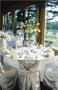 Ballroom, Flat Creek Country Club, Peachtree City — Floor to ceiling windows, beautiful beamed ceilings, stunning golf course views and impeccable service, Flat Creek truly is extraordinaire.