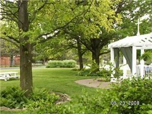 The Haimerl Center and Serenity Park, Columbus — Scenic Gazebo in lush wedding park.  Both shaded and open areas. Large area for seating.