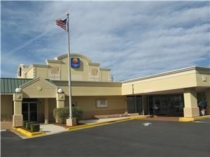 Comfort Inn Millennium, Greenville — Main entrance to hotel and entrance to Crown Ballroom