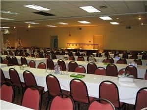 Crown Ballroom, Comfort Inn Millennium, Greenville — Set for a wedding reception