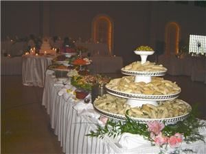 Mug & Muffin Café & Catering, Greenville — A full service caterer in Greenville SC.  This photo shows a fancy appetizer buffet for a wedding that served over 300 persons.
