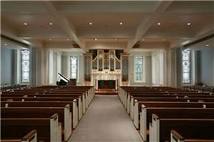 Cone Chapel, Willamette University, Salem — The chapel hosts a gorgeous working organ up front, stained glass windows throughout and a capacity of 300.