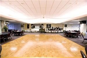 Cat Café Only (Without Dining Rooms 1 & 2), Willamette University, Salem — Decorated with dance floor and dining.