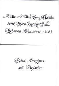 Carolina Calligraphy Services, Florence