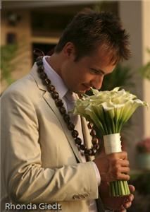 Rhonda Giedt Photography - San Jose, San Jose — Groom smells bridal bouquet.