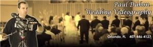 Paul Duhon Wedding Videographer, Orlando — "As a resident of Orlando, Florida wedding videography is not just my job it is a dream come true. Your  wedding videographer selection is a very important choice as he or she will be with you through out the day recording your special moments. I approach every wedding that I tape as an honor because each one is a once in a life time event.