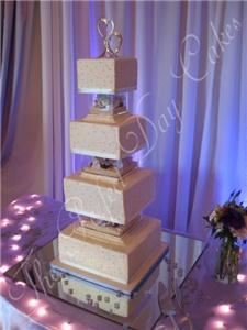 Perfect Day Cakes - Minneapolis, Minneapolis — This 4 Tier wedding Cake was a vanilla cake with white chocolate espresso mousse filling decorated with buttercream icing.