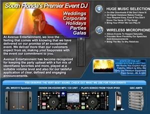AvenueEntertainment.com - North Palm Beach, North Palm Beach — No cheesy hairy chested DJs here! Avenue Entertainment supplies a fabulous female DJ who can turn parties into memorable occasions. State of the art Denon & JBL equip pumps out music w/instant downloads of favorite songs if missing from our library.