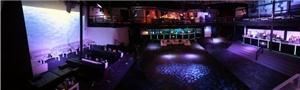 Ibiza Nightclub, Washington — This is the view of Ibiza's Main Room from the custom built DJ booth.  Showcasing a magnificant dance floor, 3 VIP bars, a performing stage, 800 sq. ft. media screen, and mezzanine with private seating areas.