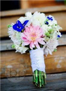 Snapdragon Studio, Vancouver — Mixed garden bouquet featuring dahlias, iris, roses, snapdragon, and hydrangea. Photo by Tumble Bumble Photography.