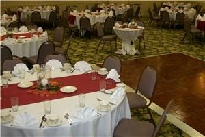 Regency Ballroom, RAMADA Elyria, Elyria — Our Regency Ballroom is very versatile.  Elegant and attractive for a wedding reception and functional and spacious for meetings.