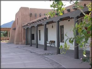 Laboratory of Anthropology Conference Room, Museum Of Indian Arts & Culture, Santa Fe — The historic portal of the Laboratory of Anthropology, one of Southwestern anthropology's founding institions.