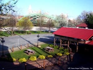 Outdoor Pavilion, The B&O Station Banquet Hall, Youngstown — City Beyond, View from the Youngstown Room