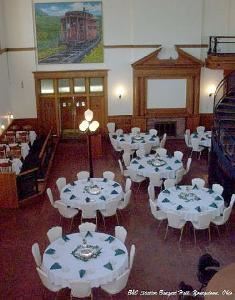 Main Dining Room, The B&O Station Banquet Hall, Youngstown — Main Dining Room from Balcony above