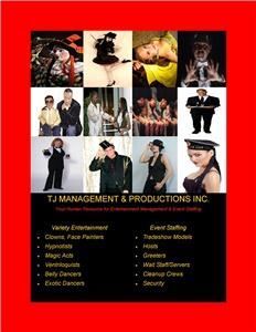 TJ Management & Productions Inc (Atlanta's HumanResource 4 Event Staffing), Atlanta — Your Full Service Entertainment & Event Staffing company!