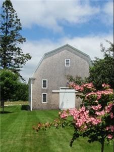 The Barn, The John Peters Estate, Blue Hill — Completing the estate is a classic “Maine” barn with two conference rooms, bathroom, and prep area for caterers.