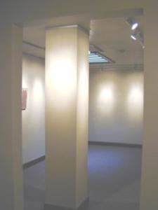 The Alleyway Gallery, Alleyway Theatre, Buffalo — The Alleyway Gallery has been developed in four small rooms on the mezzanine.  One room looks over the open rail to the lobby, and the other three rooms of the gallery feature original skylights. The newly carpeted spaces are fully equipped with a ceiling channel wire hanging system for photography, print, or paintings, and the area is lighted with a dimmable and fully adjustable track lighting system. Available for single events or weekly rental.