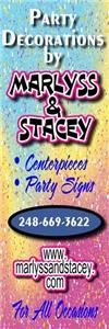 Party Decorations by Marlyss and Stacey, Walled Lake