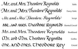 Margaret Davis Calligraphy and Design