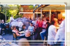 Patio Room, Manayunk Brewery And Restaurant, Philadelphia — The Patio Room accommodates parties up to 100 people.