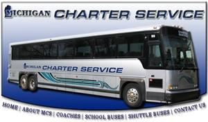 Michigan Charter Service LLC, Novi — Michigan Charter Service supplies the needs of any size party with our many Limo-Coaches, Mini-Coaches, Party Buses, Shuttle Vans and Tour Buses. Over the years Michigan Charter Service has grown to be one of the largest tour companies in the Wayne, Oakland and Macomb Counties.