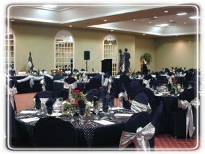 Chairman's Room, Appling Ballroom Banquet & Reception Center, Cordova — Trade Shows
With 7,000 square feet of clear span floor space Appling Manor is also ideal for small trade shows or exhibitions.
Food
Our in-house food professionals can provide your culinary needs from the most elegant setting to the more moderate fare. 
School Proms, Athletic and Band Banquets

Appling Manor is a clean and safe facility to host your school events. We provide special pricing on Friday nights for school functions at Appling Manor. Proms, class dances, appreciation dinners and band or athletic award's banquets are just a few of the events we've hosted in the past. A dance floor is available, and our event planners can assist you with a disc jockey or band and other special event requirements to make your function an enjoyable event.

We have special all-inclusive pricing for school award's banquets.