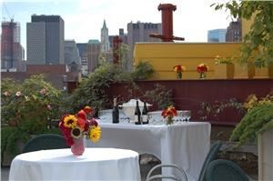 Rooftop Terrace, Scholastic Inc - Auditorium & Greenhouse with Rooftop Terrace, New York — Outdoor bar setup