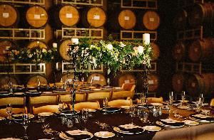 Barrel Room, Ponte Family Estate Winery, Temecula — The Barrel Room is the perfect location to host your awards banquet, holiday party, or corporate function.  The room can be set with elegant linens, centerpieces and candles, or theater style for a presentation. For a unique wine country experience like none other, we offer a full range of catering menus, beverage options and professional planning assistance to ensure that your event is a success.