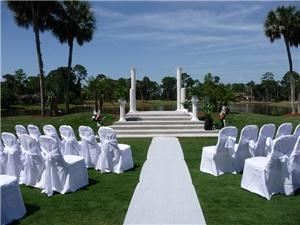 Club at Pelican Bay, Daytona Beach — Outdoor Wedding Ceremony site at the Club at Pelican Bay.