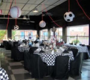 Glass Room, B&A Warehouse, Birmingham — Sports Theme Rehearsal Dinner