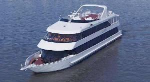 Duchess of Pintail ~ 124' Yacht, Pintail Yachts, Annapolis — Capacity 149 Passengers
U.S. Coast Guard Certified

Elegant and stately, the Duchess of Pintail is Baltimore's newest luxury yacht and is U.S. Coast Guard certified to carry up to 149 passengers. Amenities on board include a 1,500 sq. ft. main dining salon, granite topped bar, atrium dance floor, grand staircase, richly appointed lounge, full service galley, flying bridge sundeck, private bridal quarters and four open air decks. This yacht can comfortably accommodate up to 149 guests for reception style events.