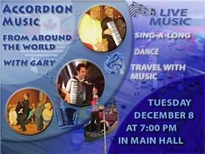 Accordion Music, Toronto — -sample: poster for an event
-customized promotional materials for your event can be personally designed
-professional photos available (online or print use) for your event