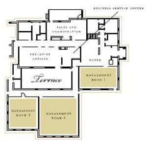 Rear Terrace, Graylyn International Conference Center, Winston Salem — Floor Plan
