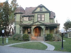 The elegant Howell House, a Queen-Anne style Victorian home built in 1891.