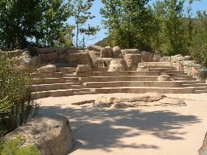 Amphitheatre, Mission Trails Regional Park, San Diego — Consisting of 2,000 square feet of outdoor space, with one of the best views in the city, the amphitheater can seat 80 people. The location is just right for award presentations or other quiet entertainment.