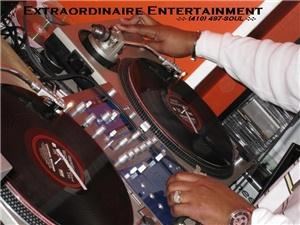 Extraordinaire Entertainment, Baltimore — Extraordinaire Entertainment provides DJ and Master of Ceremony services for weddings, proms, bat mitvahs, reunions, parties, quinceañeras, conferences, seminars, nightclubs, and everthing else in between. also available for theme parties, family events, and age-specific gatherings for the young and old.