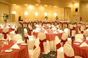 Red Rose Ballroom, Red Rose Inn And Suites, Plant City — One of the many versitile set-ups of the Red Rose Ballroom.