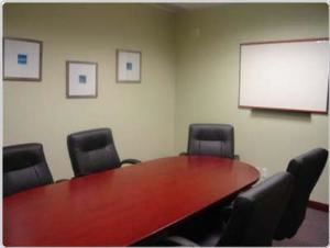 Board Room, Howard Johnson Express Inn & Suites Brampton, Brampton — From hourly to daily, our boardroom rentals will suit any business need.  

Seats up to 10 people for your business meeting

Equiped for all your meeting and presentation needs 
Internet connection 

Reception service included to greet your guests 
After hours and weekends availability 
Kitchen access (refrigerator and microwave available) 
Professional environment