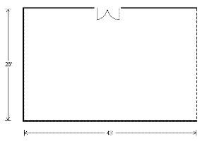 Erastus Cole Fairbanks, Hilton Boston Dedham Hotel, Dedham — Floor Plan for the Erastus Cole Fairbanks Room.