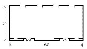 Norwood Room, Hilton Boston Dedham Hotel, Dedham — Floor plan for the Norwood Room.